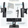 StarTech.com Free Standing Single Monitor Mount, Height Adjustable Ergonomic Monitor Desk Stand, For VESA Mount Displays up to 32" (15lb) - Image 4
