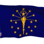 Indiana State Flag 150D Printed Polyester 3x5 Ft