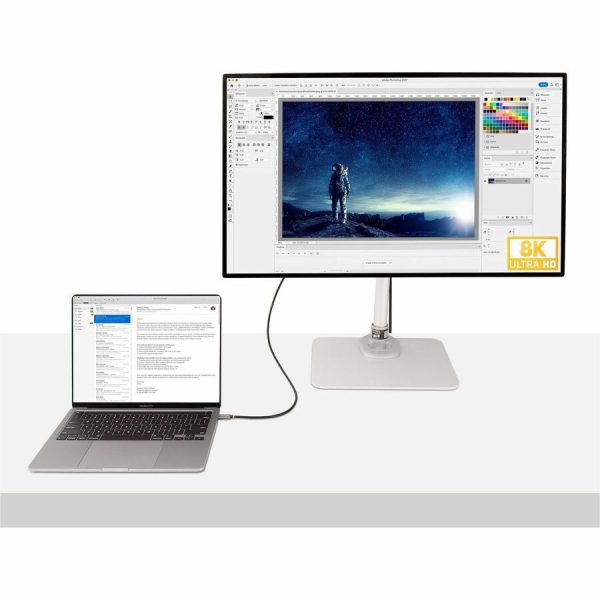 StarTech.com 3ft (1m) USB4 Cable, USB-IF Certified USB-C Cable, 40 Gbps, 100W, 8K 60Hz, Compatible w/Thunderbolt 4/3/USB 3.2, USB Type-C - Image 7