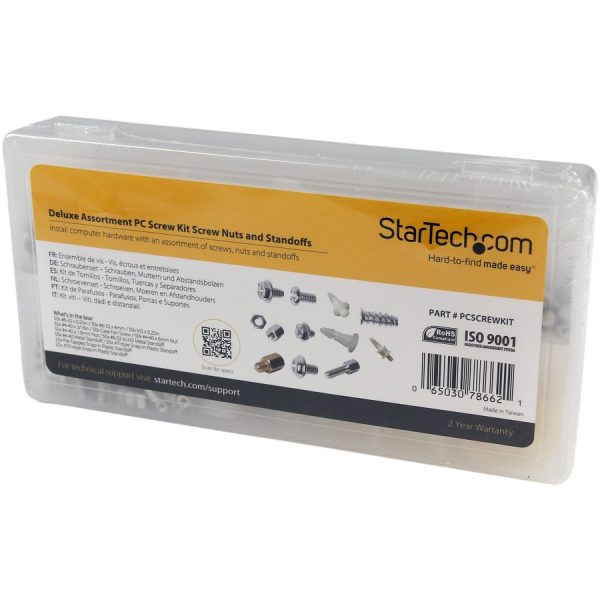 StarTech.com Deluxe Assortment PC Screw Kit - Screw Nuts and Standoffs - Assortment Of 12 Common PC Case Screws - Screw kit - Image 2