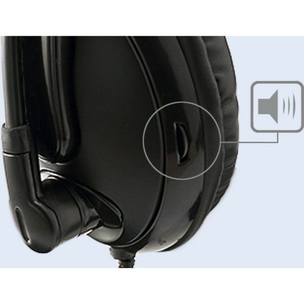 Adesso Xtream H5 - 3.5mm Stereo Headset with Microphone - Noise Cancelling - Wired- Lightweight - Image 6