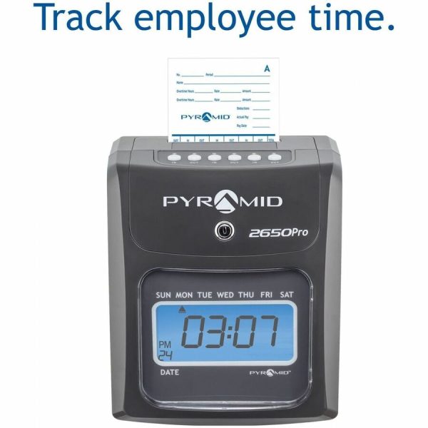 Pyramid 2650 Pro Auto Aligning Time Clock - New Model - Image 2