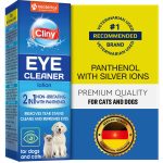 Cat & Dog Eye Wash Drops & Tear Stain Remover Cleaner | Eye Infection Treatment Helps Prevent Pink Eye Relief Allergies Symptoms Runny Dry Eyes   Safe for Small Animals