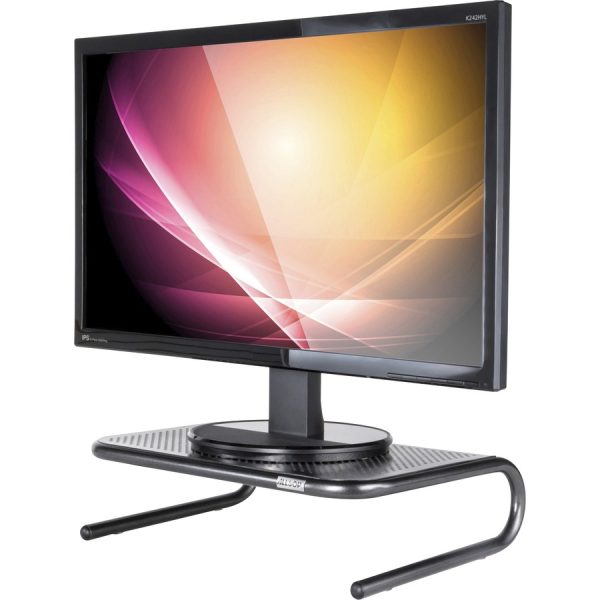 Allsop Metal Art Jr. Monitor Stand 14-Inch Wide Platform - Pearl Black (30165) - Image 5