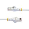 StarTech.com 15ft CAT6a Ethernet Cable, White Low Smoke Zero Halogen (LSZH) 10 GbE 100W PoE S/FTP Snagless RJ-45 Network Patch Cord - Image 3