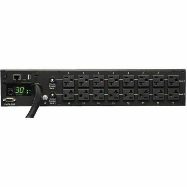 Eaton 2.9kW Single-Phase Monitored PDU - 120V Outlets (16 5-15/20R), L5-30P, 10 ft. (3.05 m) Cord, 2U Rack-Mount, TAA - Image 2