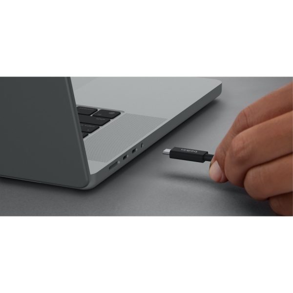 Belkin 100W Thunderbolt 4 USB-C to USB-C Cable - USB 4 - 40Gbps - 8K - 2m/6.6ft - M/M - Black - Image 5