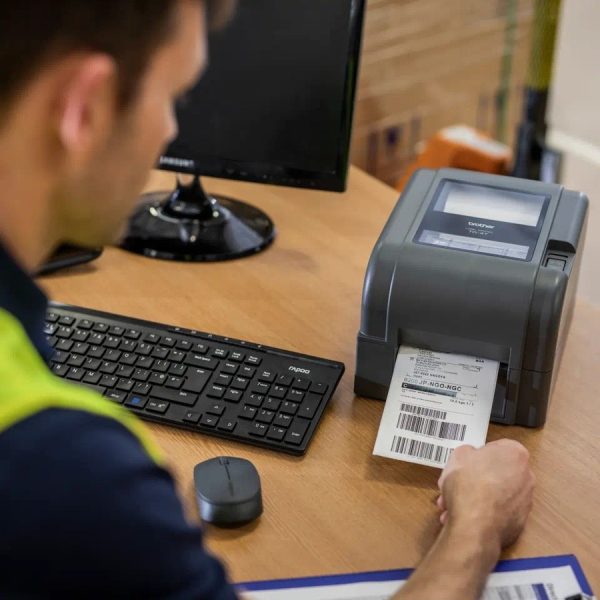 Brother Td-4420tn Desktop Direct Thermal/Thermal Transfer Printer - Monochrome - Label/Receipt Print - Fast Ethernet - USB - USB Host - Serial - With Cutter - Image 6