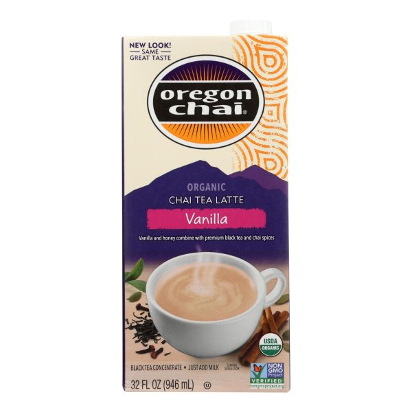Oregon Chai Tea Latte Concentrate - Vanilla - Case of 6 - 32 Fl oz. - Image 3