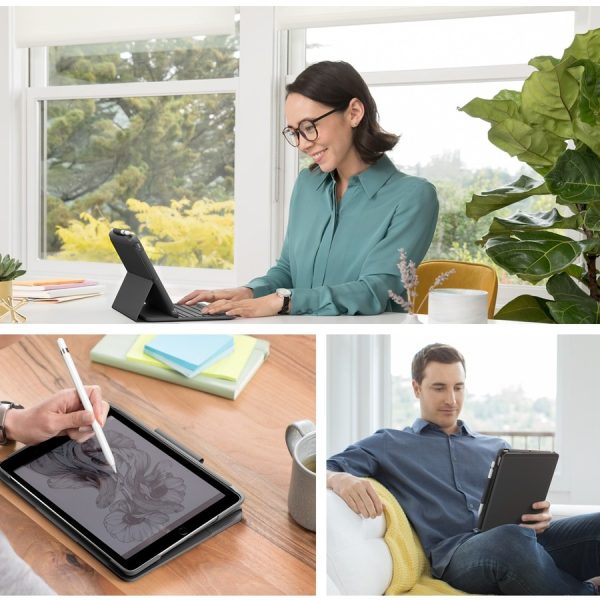 Logitech Slim Folio Keyboard/Cover Case (Folio) iPad (7th Generation), iPad (8th Generation), iPad (9th Generation) Tablet - Graphite - Image 4