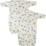 Unisex Newborn Baby 2 Piece Gown Set Nc_0837