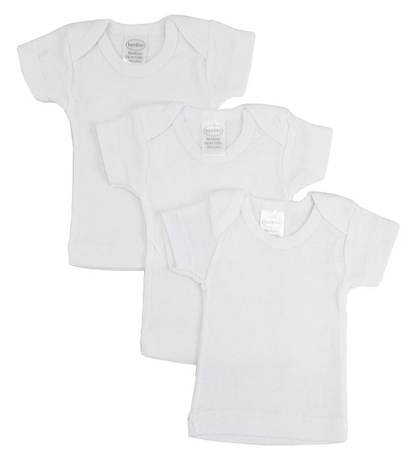 Preemie Short Sleeve Lap Tee - White 055p