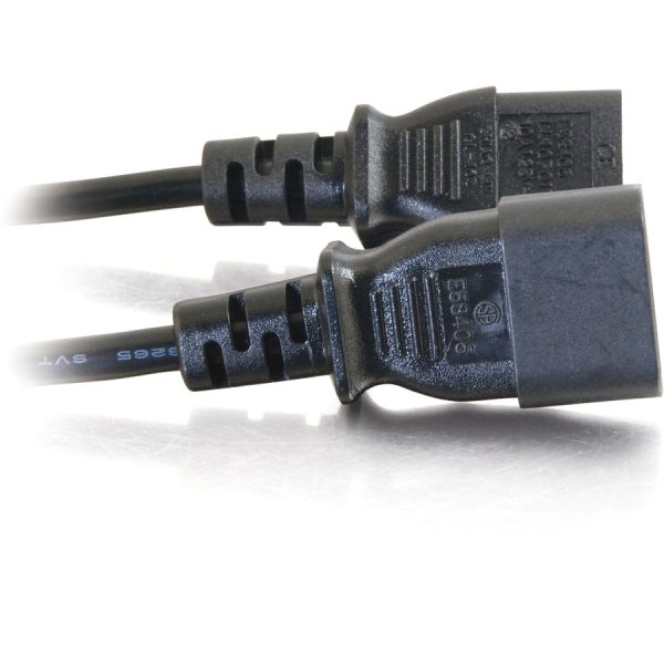 C2G 6ft Power Extension Cord - 18 AWG - IEC320C14 to IEC320C13 - Image 3