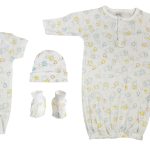 Unisex Newborn Baby 4 Pc  Sets Nc_0671