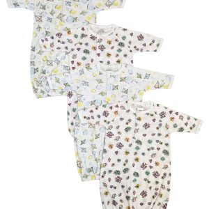 Newborn Baby Girl 4 Piece Gown Set Nc_0836