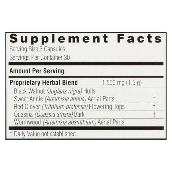 Nature's Answer - Black Walnut Complex - 90 Vegetarian Capsules - Image 2