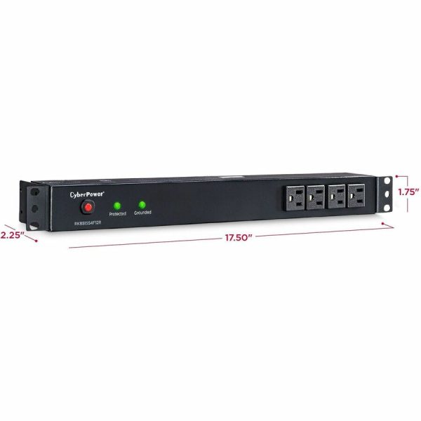 CyberPower RKBS15S4F12R Rackbar 16 - Outlet Surge Protector with 3600 J Surge Suppression - Image 3