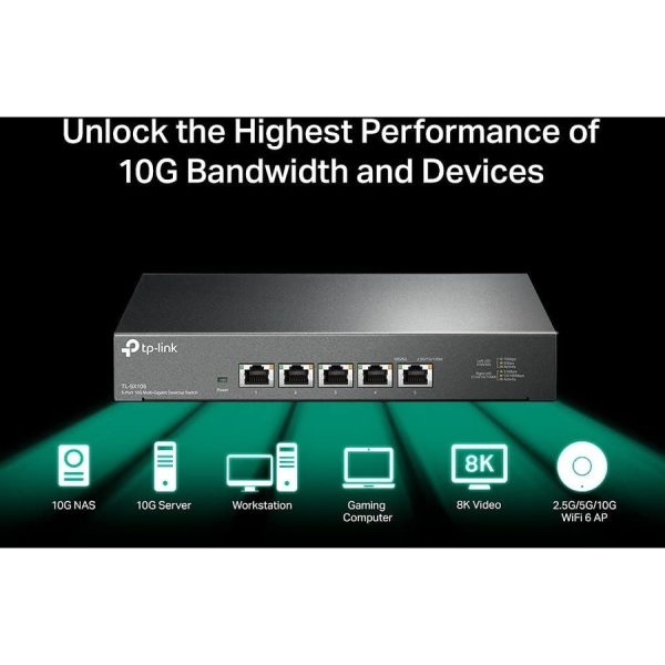 TP-Link TL-SX105 - 5 Port 10G/Multi-Gig Unmanaged Ethernet Switch - Image 6