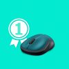 Logitech M185 Wireless Mouse, 2.4GHz with USB Mini Receiver, 12-Month Battery Life, 1000 DPI Optical Tracking, Ambidextrous, Compatible with PC, Mac, Laptop (Blue) - Image 2