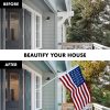 G128 - 6 Feet Tangle Free Spinning Flagpole (White) American USA Flag Brass Grommets Spun Polyester 3x5 ft (Flag Included) Aluminum Flag Pole - Image 3
