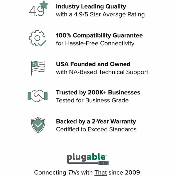 Plugable USB 3.0 to DisplayPort 4K UHD Video Graphics Adapter for Multiple Monitors up to 3840x2160 - Image 8