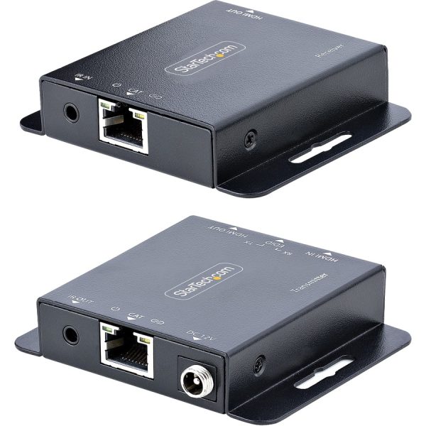 StarTech.com 4K HDMI Extender over CAT6/CAT5 Ethernet Cable, 4K 30Hz or 1080p 60Hz Video Extender, HDMI Transmitter and Receiver Kit - Image 2
