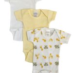 Baby Boy, Baby Girl, Unisex Short Sleeve Onezies Variety (pack Of 3) Nc_0235