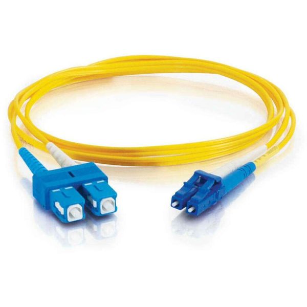C2G 9m LC-SC 9/125 Duplex Single Mode OS2 Fiber Cable - Yellow - 30ft - Image 2