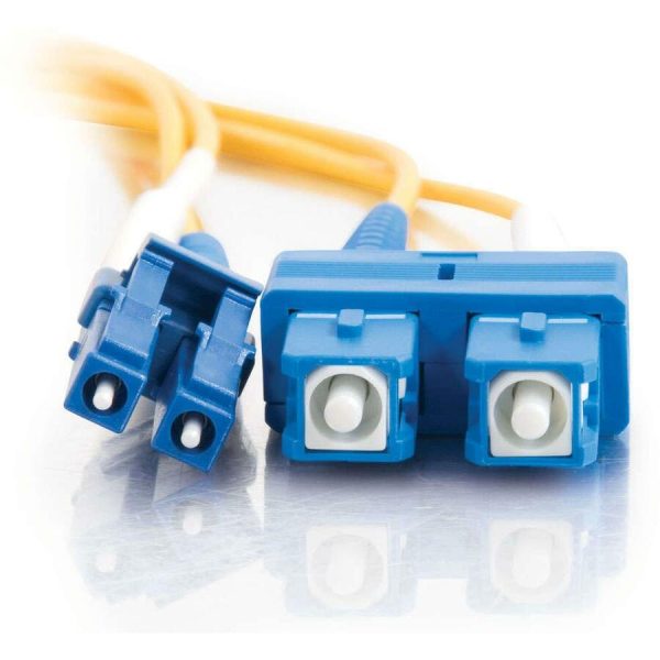 C2G 9m LC-SC 9/125 Duplex Single Mode OS2 Fiber Cable - Yellow - 30ft - Image 3