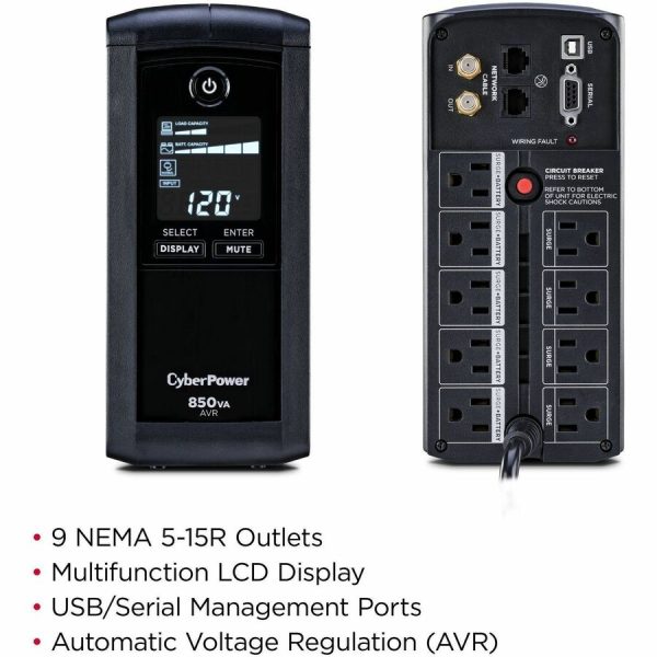 CyberPower CP850AVRLCD Intelligent LCD UPS Systems - Image 2
