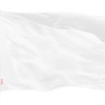 G128 Solid White Color DIY Flag | 3x5 feet | Printed 150D, Indoor/Outdoor, Vibrant Colors, Brass Grommets, Quality Polyester, Much Thicker More Durable Than 100D 75D Polyester