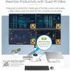 StarTech.com Thunderbolt 4 Multi-Display Docking Station, Quad/Triple/Dual Monitor Dock, 2x HDMI/2x DP, 7x USB Hub, 2.5Gb Ethernet, 98W PD - Image 4
