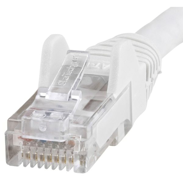 StarTech.com 6in CAT6 Ethernet Cable - White Snagless Gigabit - 100W PoE UTP 650MHz Category 6 Patch Cord UL Certified Wiring/TIA - Image 2