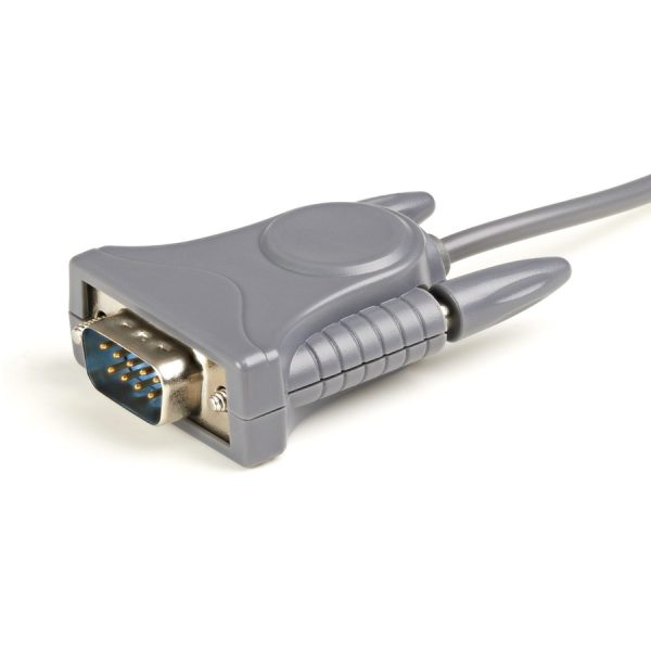 StarTech.com 3ft (91cm) 1-Port USB to Serial Cable, DB9/DB25 RS232 to USB Converter, Prolific, USB to Serial Adapter - Image 4