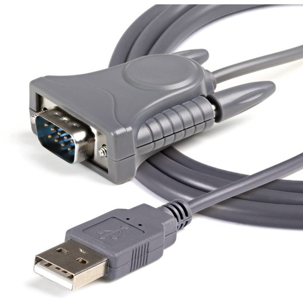 StarTech.com 3ft (91cm) 1-Port USB to Serial Cable, DB9/DB25 RS232 to USB Converter, Prolific, USB to Serial Adapter - Image 5
