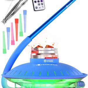 Premium Portable Blue Hookah Set   Blue Hookah Set UFO With Everything