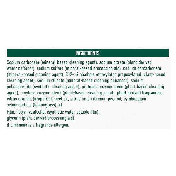 Seventh Generation - Automatic Dish Pacs Lemon - Case of 6-20 Count