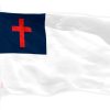 Christian Religious Cross Flag 150D Printed Polyester 3x5 Ft