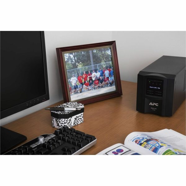 APC Smart-UPS, Line Interactive, 750VA, Tower, 120V, 6x NEMA 5-15R outlets, SmartConnect Port+SmartSlot, AVR, LCD - Image 2