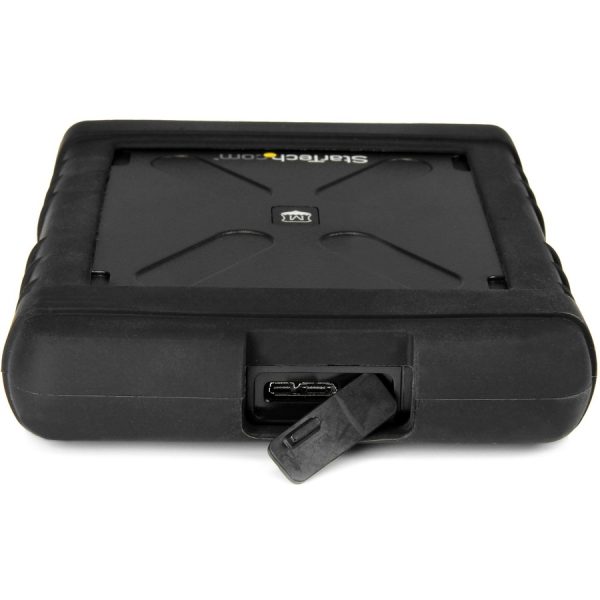 StarTech.com 2.5" USB 3.0 Hard Drive Enclosure â€" Rugged â€" Supports UASP â€" Tool-Less â€" IP54 â€" SSD USB External HDD Enclsoure - Image 2
