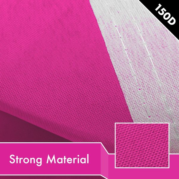 Solid Pink Color Flag 3x5 Ft 10-Pack Printed 150D Polyester By G128 - Image 4