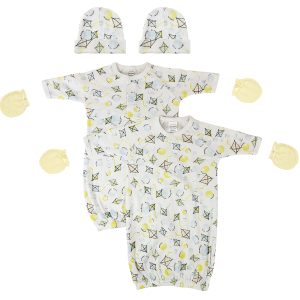 Unisex Newborn Baby 6 Piece Gown Set Nc_0839