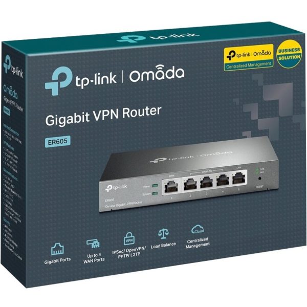 TP-Link ER605 - Multi-WAN Wired VPN Router - Image 2