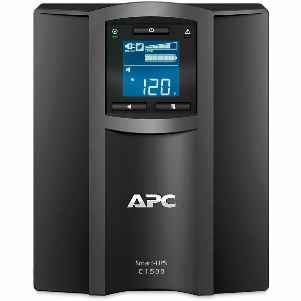 APC Smart-UPS C, Line Interactive, 1440VA, Tower, 120V, 8x NEMA 5-15R outlets, SmartConnect port, USB and Serial communication, AVR, Graphic LCD - Image 2