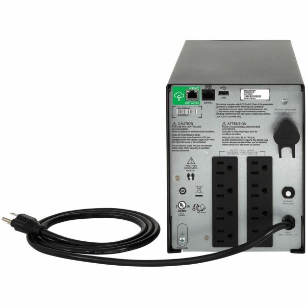 APC Smart-UPS C, Line Interactive, 1440VA, Tower, 120V, 8x NEMA 5-15R outlets, SmartConnect port, USB and Serial communication, AVR, Graphic LCD - Image 3