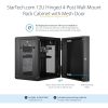 StarTech.com 4-Post 12U Wall Mount Network Cabinet, 19" Hinged Wall-Mounted Server Rack for IT Equipment, Flexible Lockable Rack Enclosure - Image 3