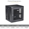 StarTech.com 4-Post 12U Wall Mount Network Cabinet, 19" Hinged Wall-Mounted Server Rack for IT Equipment, Flexible Lockable Rack Enclosure - Image 5