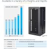 StarTech.com 4-Post 12U Wall Mount Network Cabinet, 19" Hinged Wall-Mounted Server Rack for IT Equipment, Flexible Lockable Rack Enclosure - Image 6