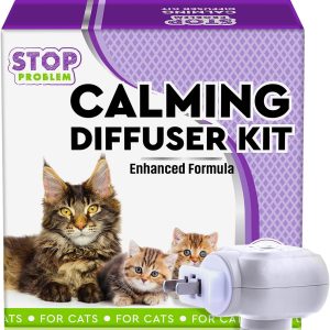 Beloved Pets Cat Calming Diffuser & Pet Anti Anxiety Products   Feline Calm Pheromones Plug in & Cats Stress Relief Comfort Help with Aggression New Zone Pee Fighting with Dogs & Other Behavior
