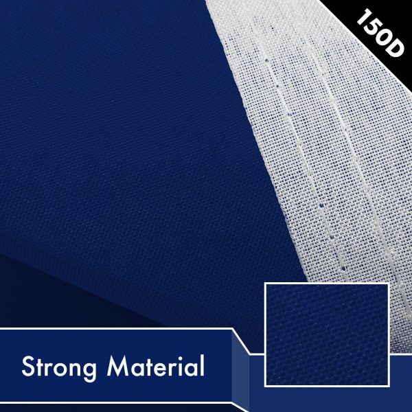 Solid Blue Color Flag 3x5 Ft 5-Pack Printed 150D Polyester By G128 - Image 4